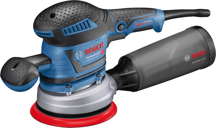 Produktbild Bosch Professional Exzenterschleifer GEX 40-150 mit 1 x Mehrlochschleifblatt C470 (Exzenterschleifer, 400 W)
