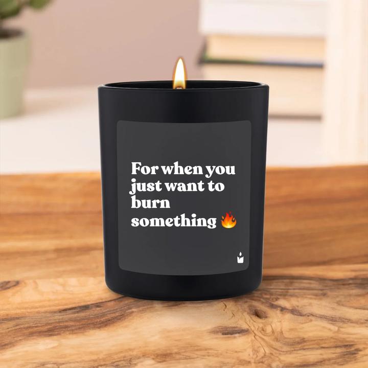Actual product image Chatty Candles Woody scented candle For when you just want to burn something