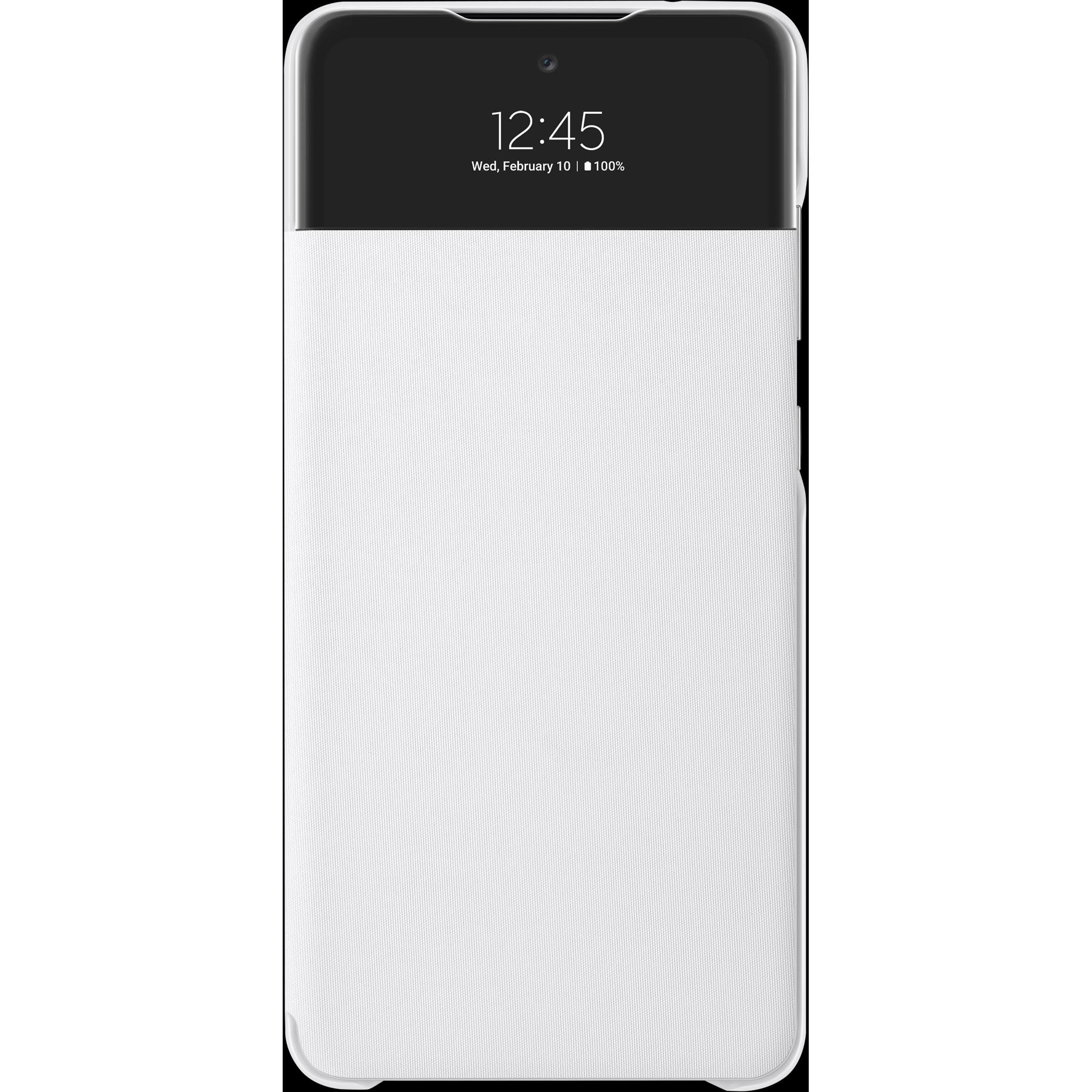 Samsung S-View (Samsung Galaxy A72), Smartphone Hülle, Weiss