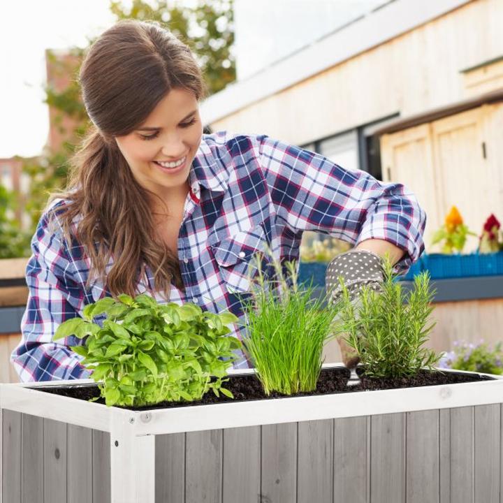 Actual product image Relaxdays Raised Planter