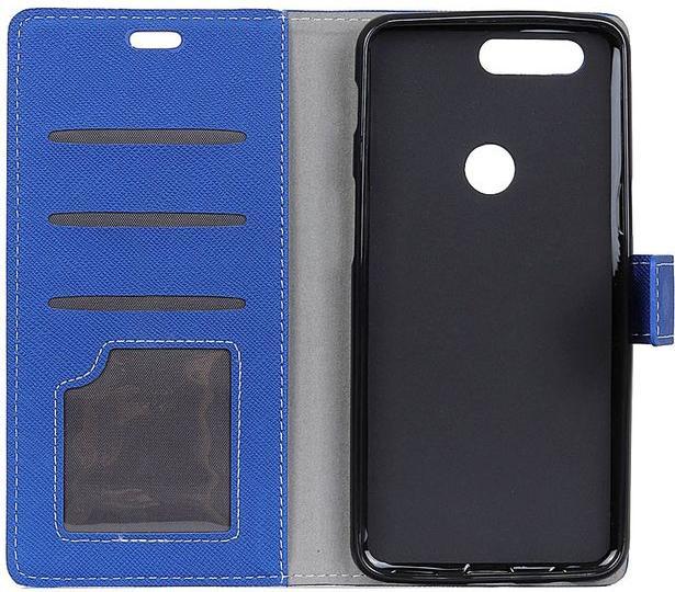 Actual product image MU Classic Leather cover with cross pattern (OnePlus 5T)