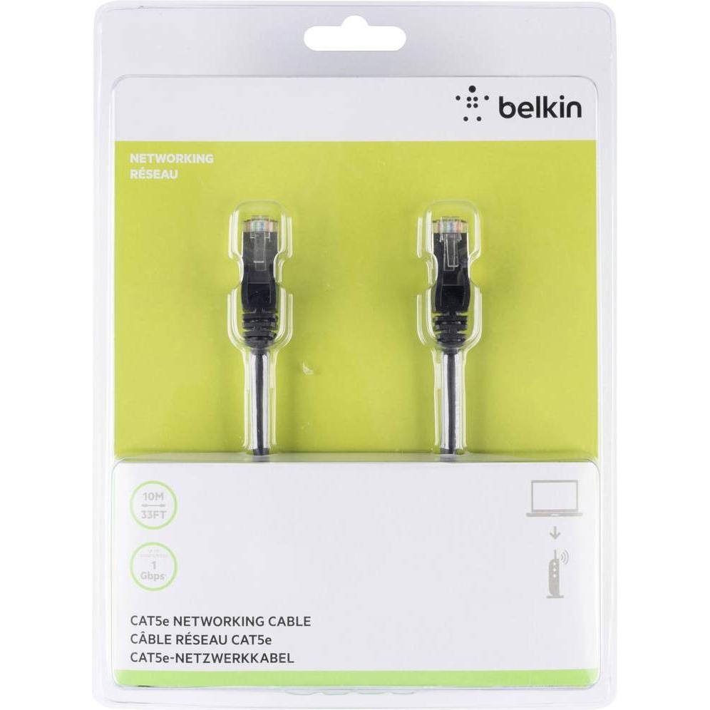Belkin Patch-Kabel RJ-45 (M) bis RJ-45 (M) (S/FTP, CAT6, 10 m), Netzwerkkabel