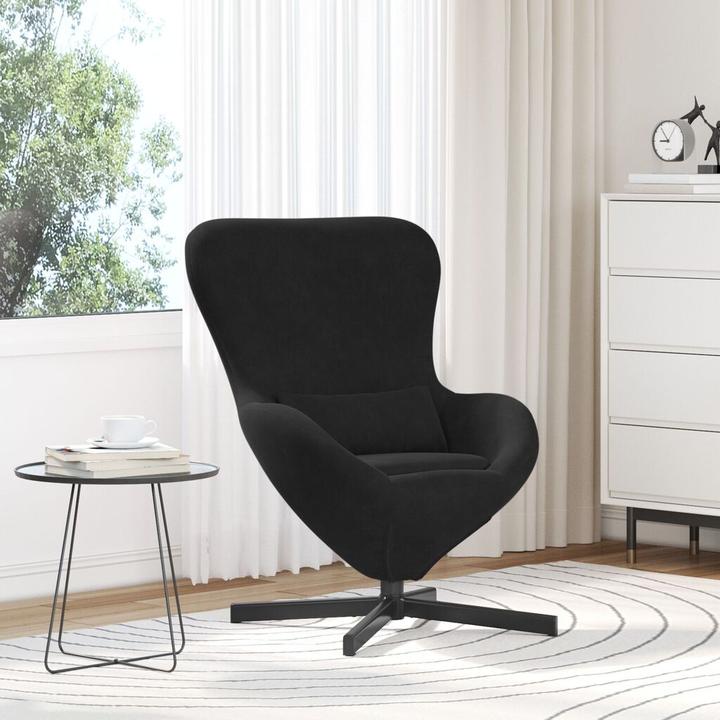 Produktbild VidaXL Eiersessel schwarzes Velvet
