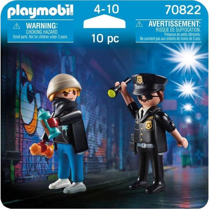 Actual product image Playmobil DuoPack policeman and sprayer (70822)