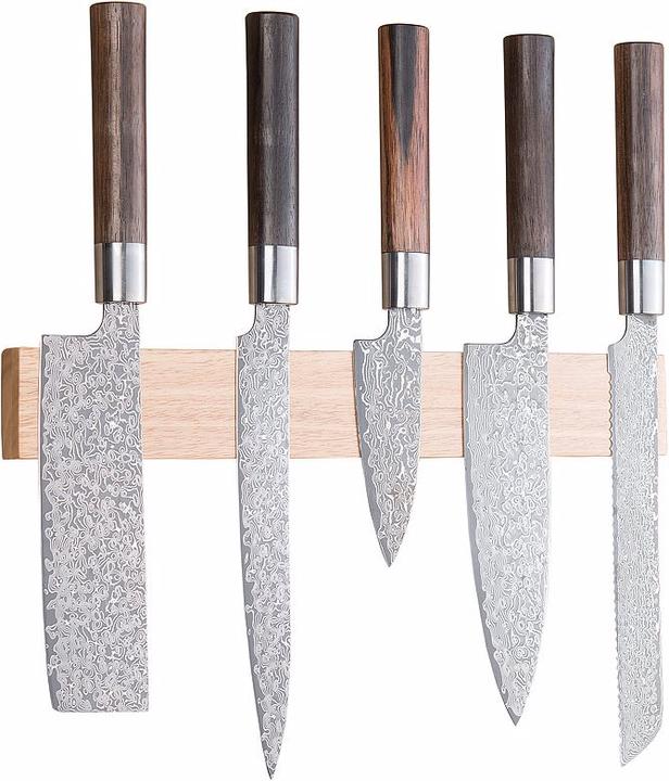 Immagine prodotto Rosenstein & Söhne Barra portacoltelli magnetica continua in vero legno di quercia, solida, 36 cm