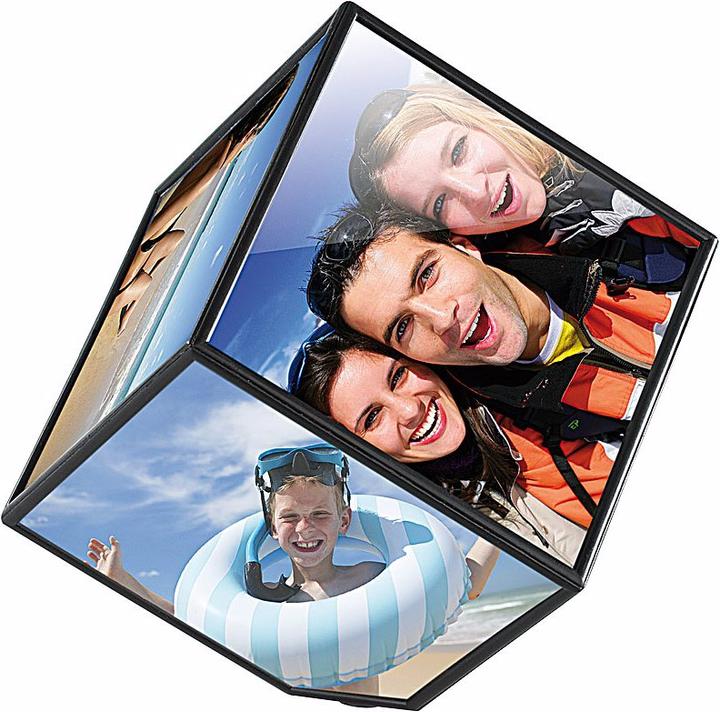 Image du produit Your Design Jeu de 2 cubes photo auto-rotatifs pour 6 photos chacun (10 x 10 cm)