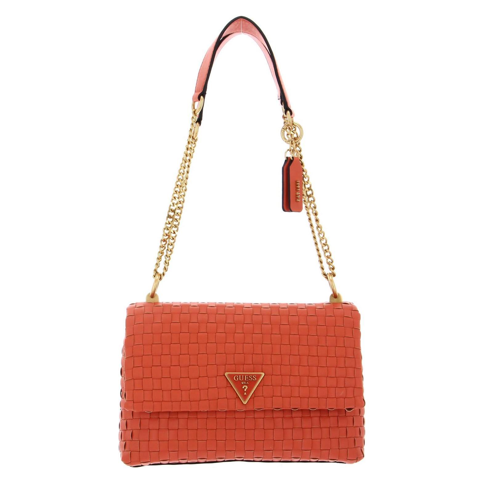 Guess, Damen, Handtasche, Noelle Xbody Flap Organizer, Orange