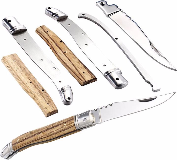 Produktbild Semptec 15-teiliger Klappmesser-Bausatz, Edelstahl mit Echtholz-Griffschalen
