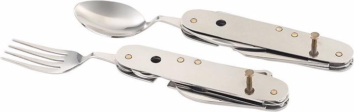 Image du produit Semptec Lot de 2 couverts pliants en acier inoxydable 14in1 et couteaux de poche