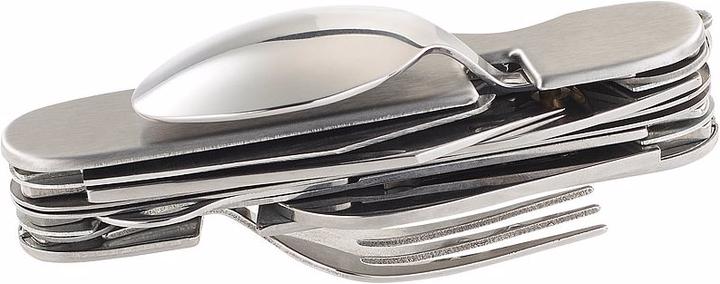 Image du produit Semptec Lot de 2 couverts pliants en acier inoxydable 14in1 et couteaux de poche