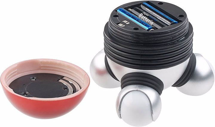 Actual product image Newgen medicals Mini Vibrating Massager with 3 Heads & LED Lighting