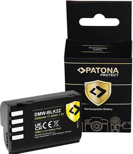 Actual product image Patona PROTECT rechargeable battery Panasonic DMW-BLK22 (Camera battery)