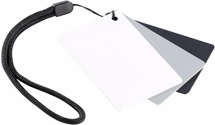 Produktbild Somikon 3in1-Graukarte im Kreditkartenformat f. digitalen Weissabgleich