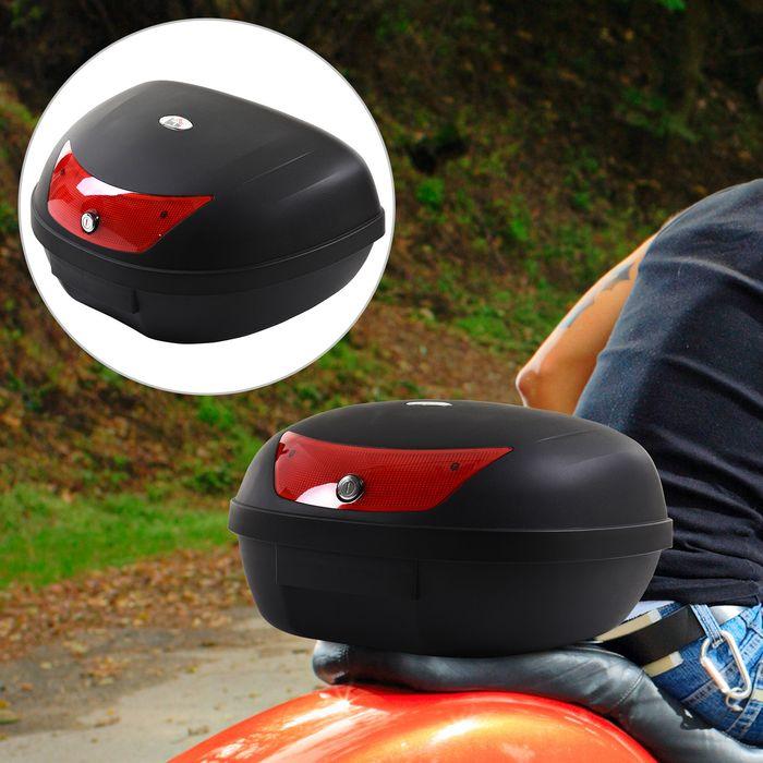 Image du produit Swisshandel24 Valise moto, valise scooter pour moto, scooter, mobylette et quad, valise casque 48 L, top case (48 l)