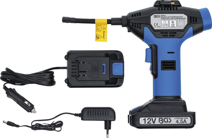 Actual product image BGS Cordless Air Compressor (10.30 bar)