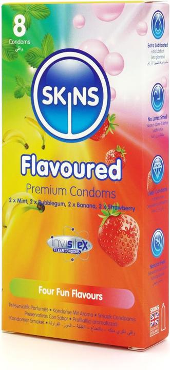 Actual product image Skins Condom Flavours 12 Pack (12 pcs.)