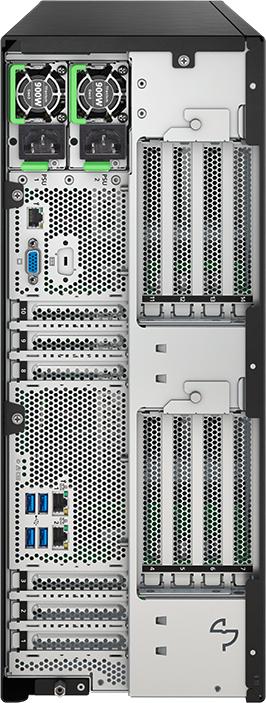 Actual product image Fujitsu TX2550M7 5415+ 8C Gold 32GB 8SFF 2x900W (Intel Xeon Gold 5415+, 32 GB, Tower Server)