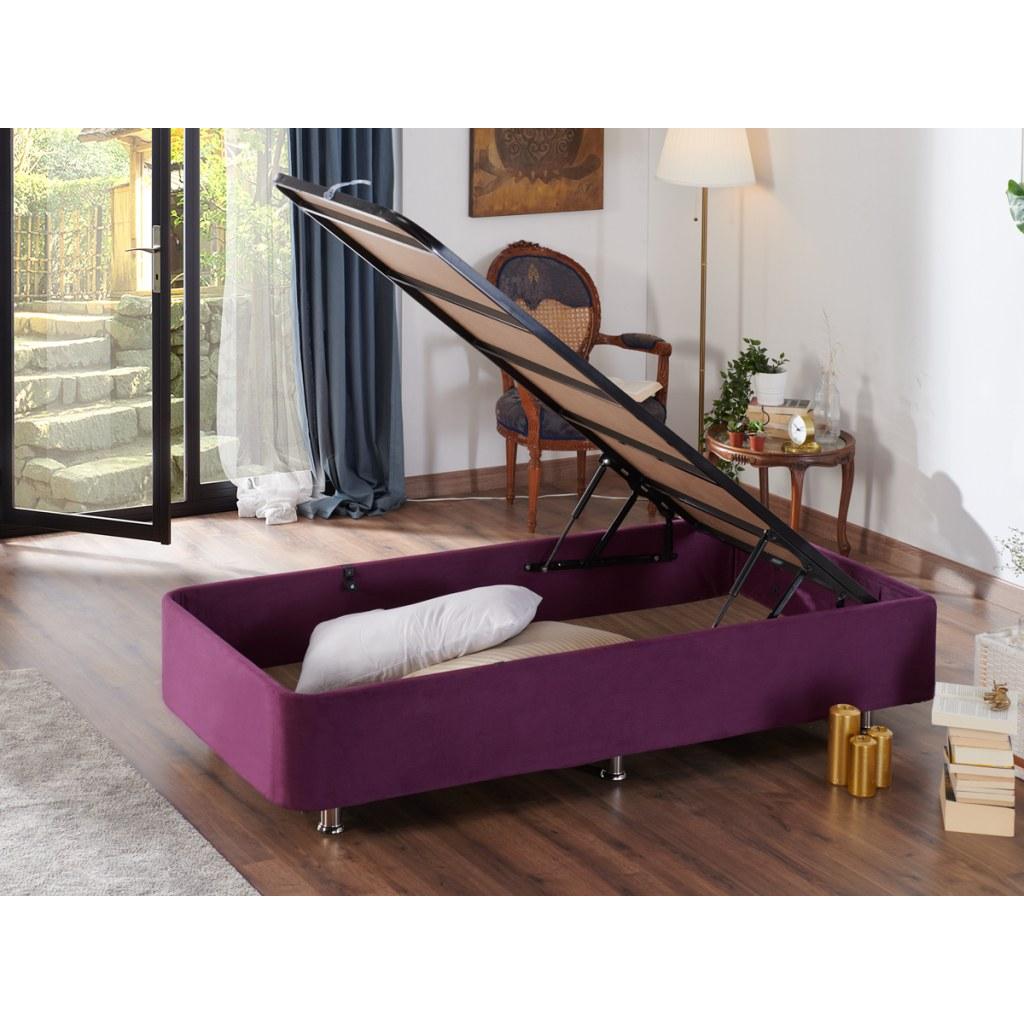 Thumbnail - Homitis, Bett, Purple (90 x 200 cm)