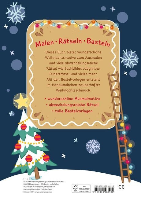 Immagine prodotto Ravensburger Pittura - indovinelli - artigianato: Natale