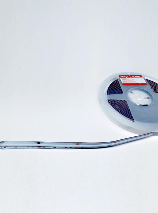 Image du produit HiluX RGBW COB LED Strips - 24V - 16W - 620lm/m - RGB+2700K - CRI90+ - 5m - IP20 (RGBW, 500 cm, Intérieur)