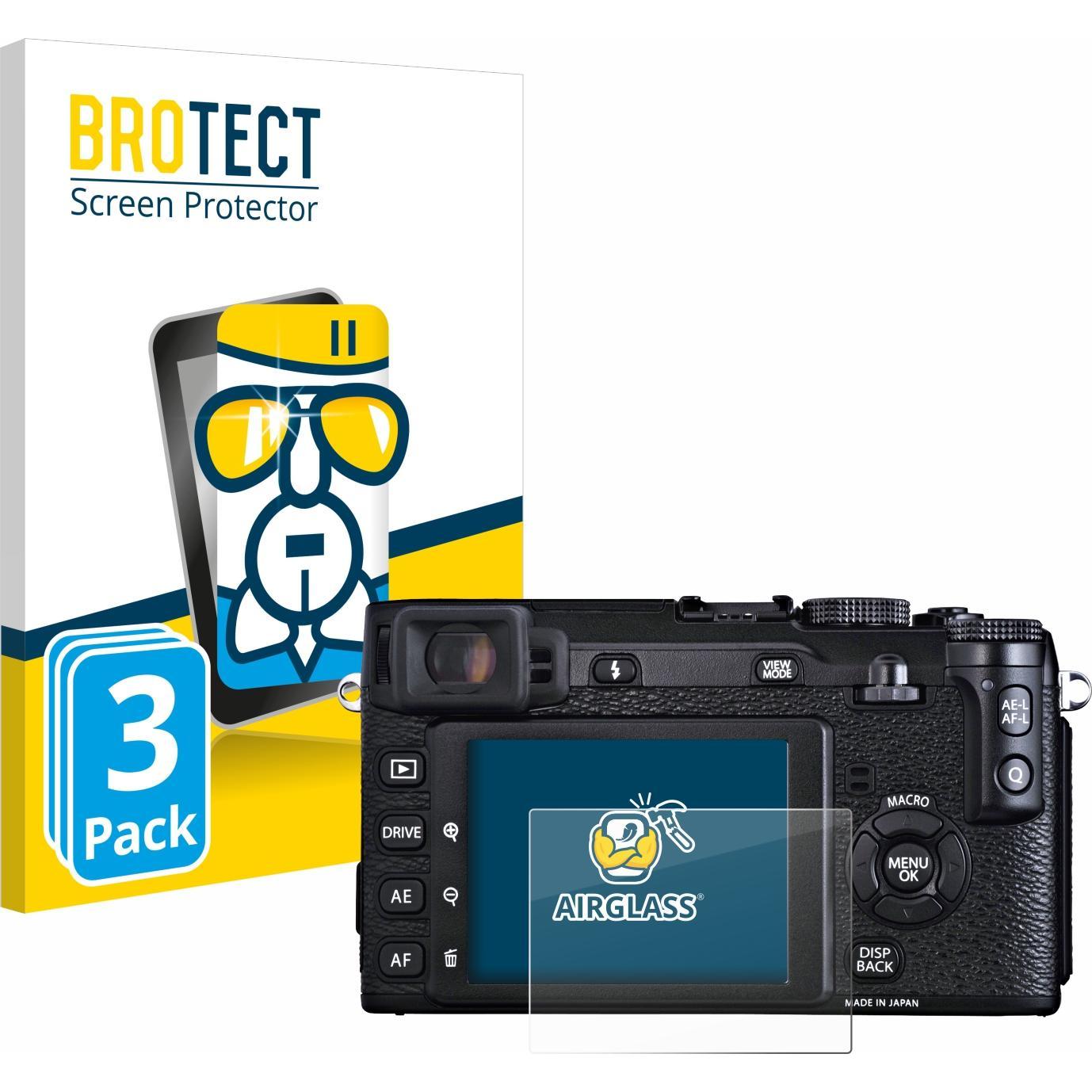 BROTECT Schutzglas Schutzfolie Glas Folie Displayschutz klar (Displayschutz, X-E1), Kameraschutz, Transparent