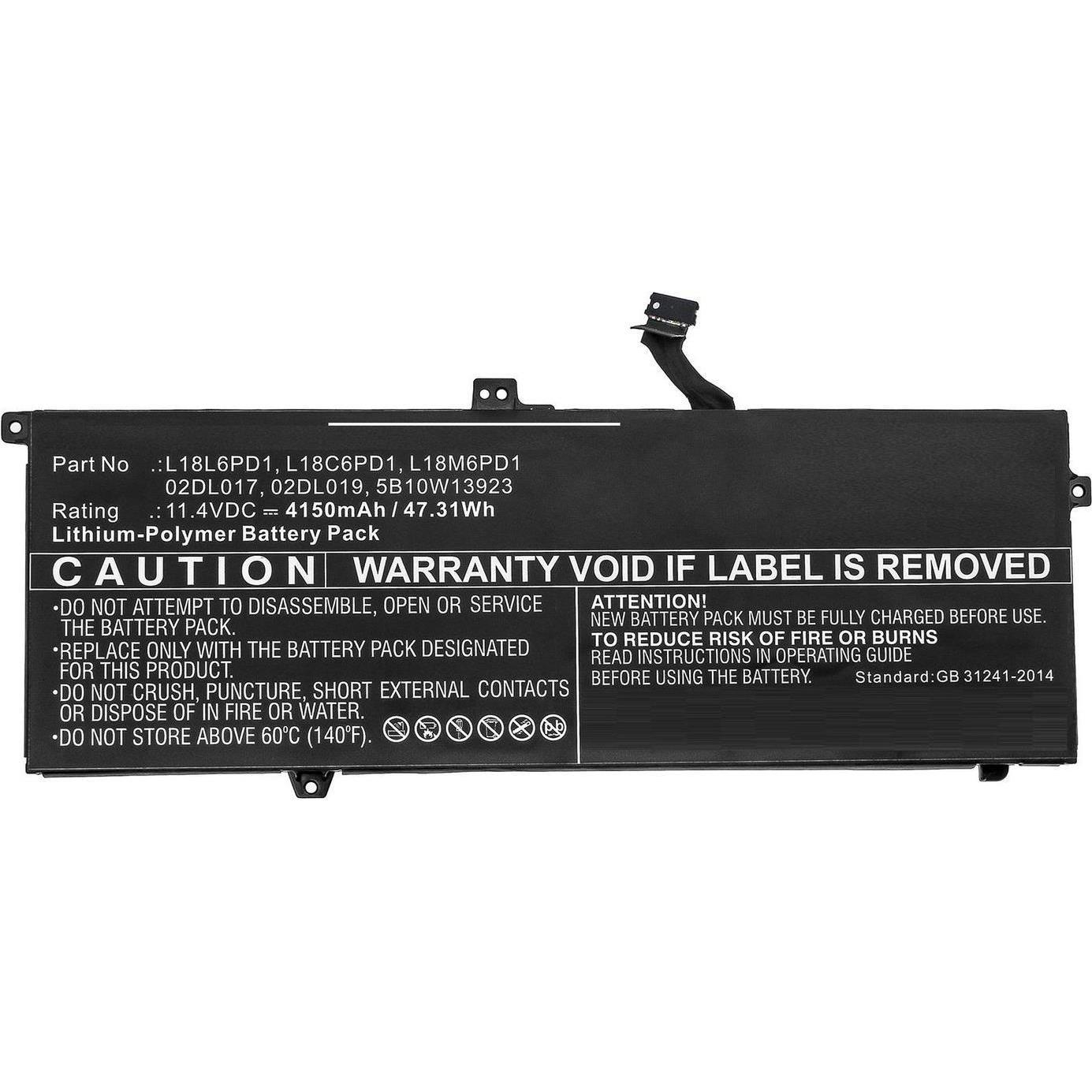 Thumbnail - CoreParts Laptop Battery for Lenovo (4150 mAh), Notebook Akku, Schwarz
