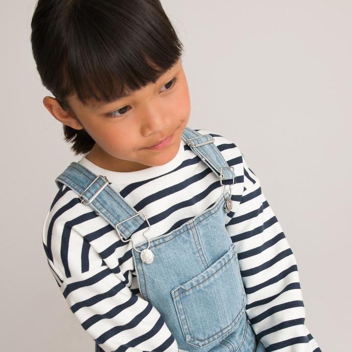 Actual product image La Redoute Collections Short denim dungarees (140)