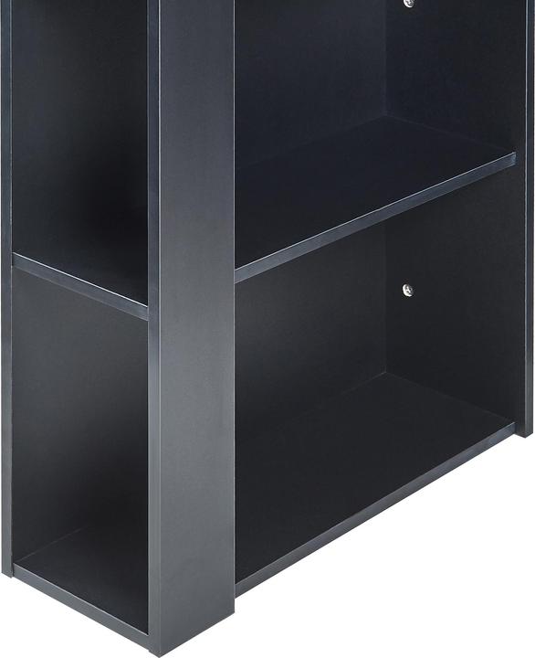 Produktbild En.Casa Bartisch Danderyd 120x60x106 cm mit 3 Ablagefächern Schwarz/Walnussoptik