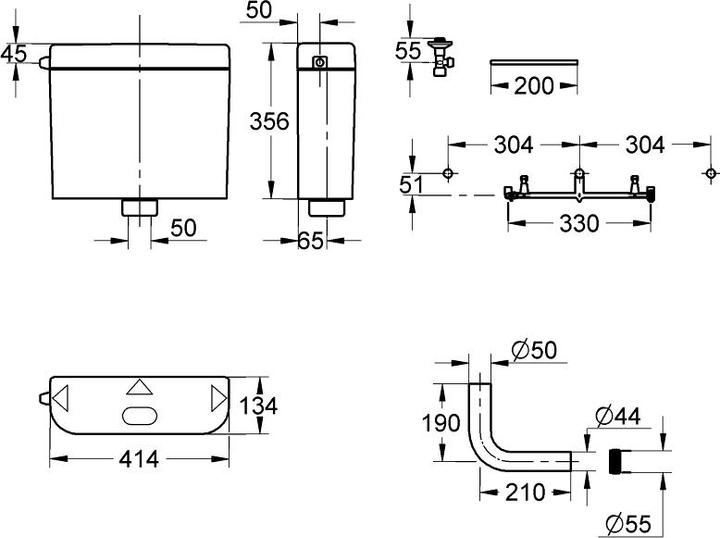 Produktbild Grohe Start Spülkasten für WC