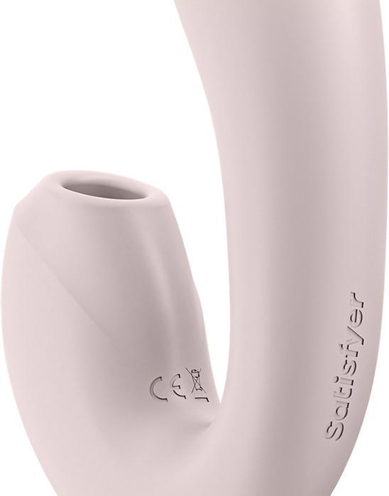 Actual product image Satisfyer Insertable Double Air Pulse Vibrator Sunray
