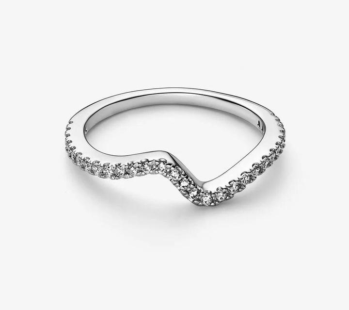 Produktbild Pandora Funkelnde Welle Ring (52, 925 Silber)