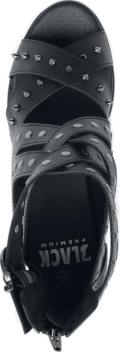 Immagine prodotto Black Premium High Heels mit Riemen und Nieten (40)