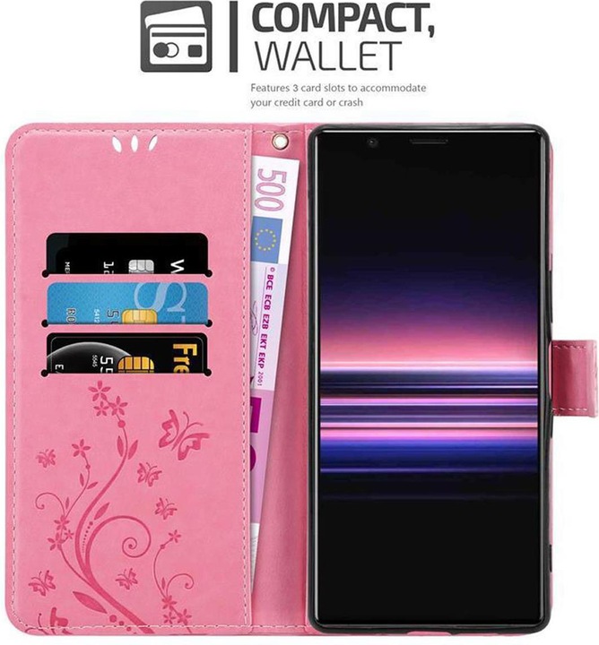 Produktbild Cadorabo Flower Book Cover (Sony Xperia 5)