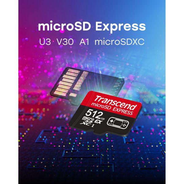 Actual product image Transcend USD710S (512 GB, microSD Express, U3, UHS-I)