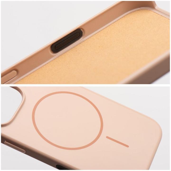 Produktbild OEM Back panel cover Glossy Mag Cover compatible with MagSafe for IPHONE 13 / 14 desert gold (Apple iPhone 13)