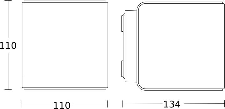 Actual product image Steinel LED Sensor Light Cubo L 840 (339 lm)