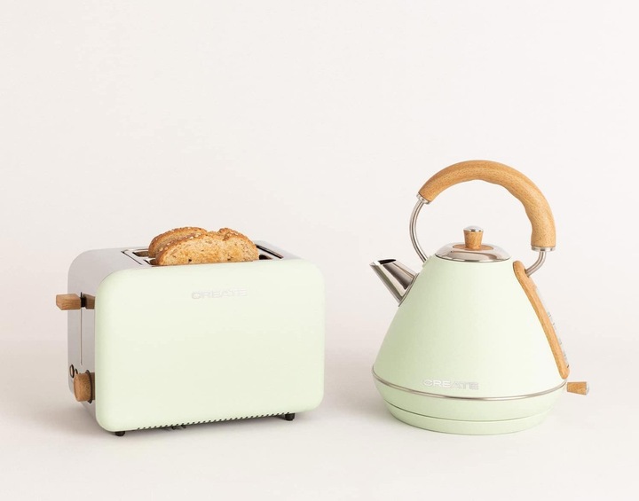 Produktbild Create Retro Toaster und Wasserkocher, Grün (1.70 l)