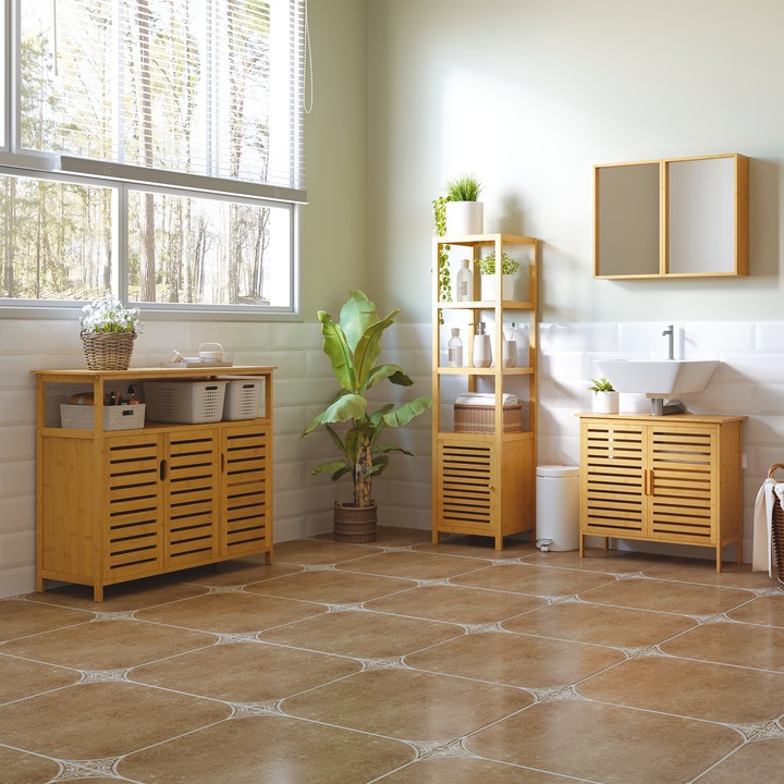 Actual product image Homcom Bathroom cabinet (36 x 33 x 140 cm)