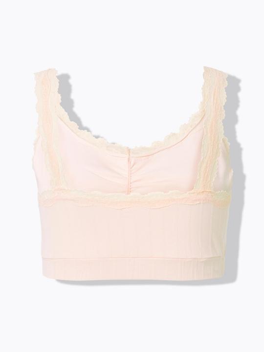 Immagine prodotto Ulla Popken Bustier in confezione doppia con orli con pizzo e jersey a punto ajour (Confezione da 2, 60 H)