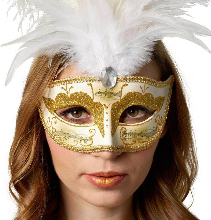 Actual product image tectake Venezianische Maske mit Federn