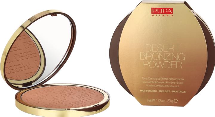 Actual product image Pupa Milano Pupa - Desert Bronzing Powder Bronzer 002 Honey Gold 30G (002 Honey Gold, Bronzer, 30 g)