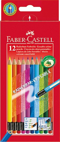 Immagine prodotto Faber-Castell Matite a colori cancellabili (Multicolore, 12 x)