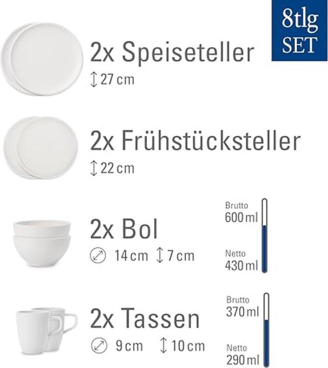 Image du produit Villeroy & Boch Einsteigerset 8 tlg. Artesano Original (8 pcs)