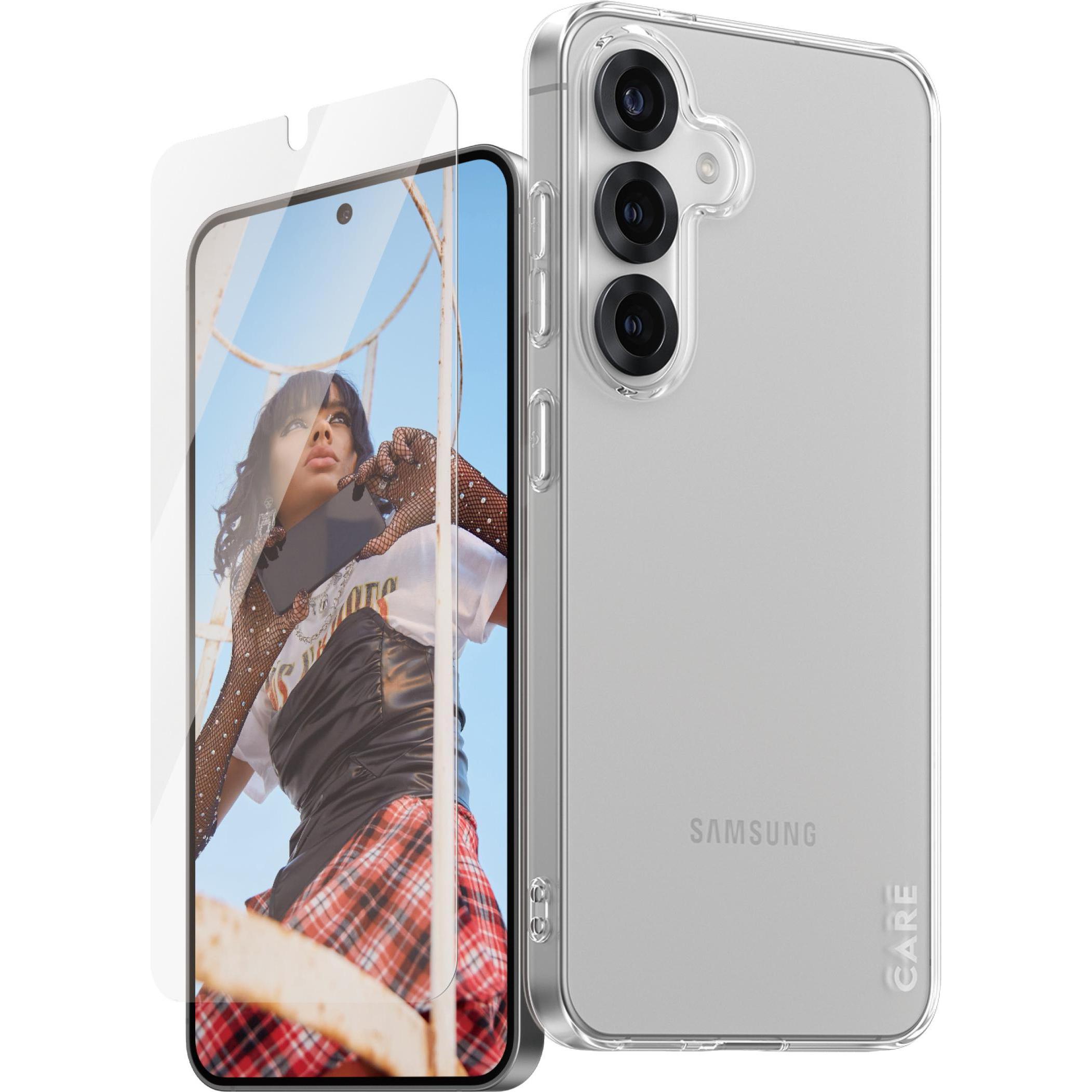 PanzerGlass CARE by  Fashion 2-in-1 Set Samsung Galaxy S 2025 (1 Stück, Samsung Galaxy S25), Smartphone Schutzfolie, Tra...