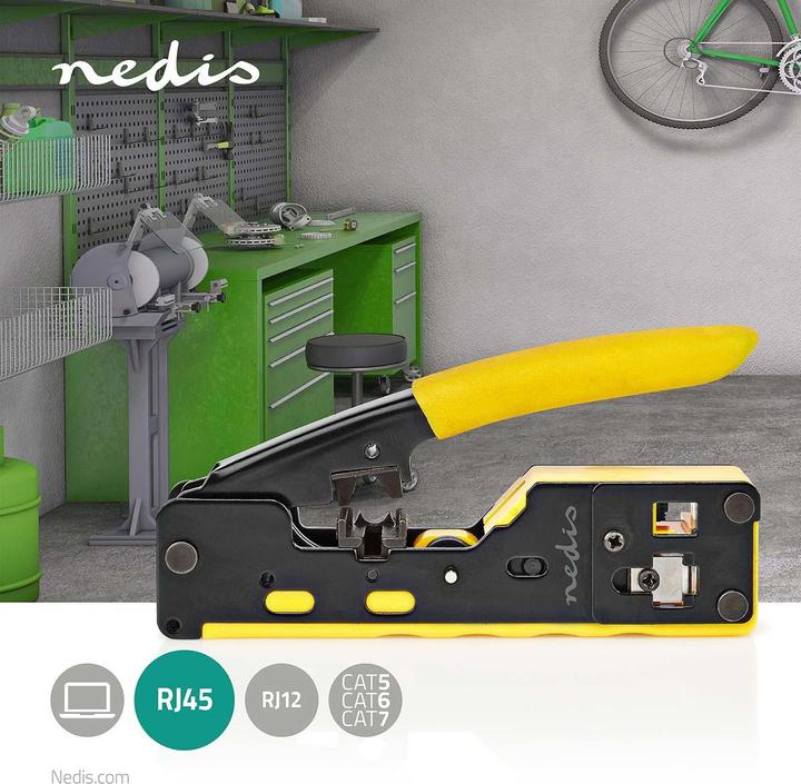 Image du produit Nedis Pince à sertir | CAT5 / CAT5e / CAT6 / CAT6a / CAT7 / RJ12 / RJ45 | Extraire / Couper / Pince