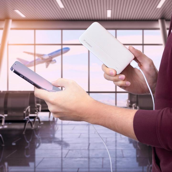 Immagine prodotto Wozinsky powerbank Li-Po 10000mAh 2 x USB bianco (WPBWE1) (10000 mAh, 10 W, 37 Wh)