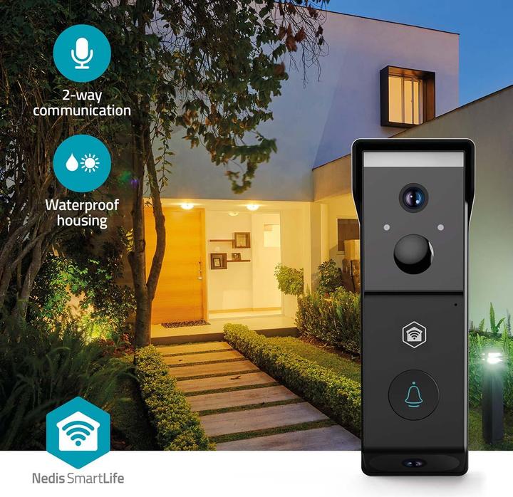 Image du produit Nedis SmartLife Video-Türsprechanlage | Batteriebetrieben | 2x Full HD 1080p | Cloud Storage (option (Sans fil)