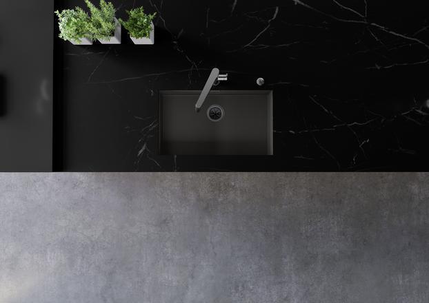 Actual product image Blanco Zerox 700-U DarkSteel (Undermount sink, 74 cm, 44 cm)