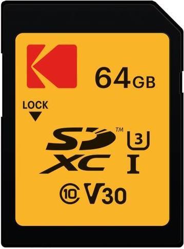 Kodak SDXC 64GB Class10 U3 (64 GB, SDXC, U3, UHS-I)