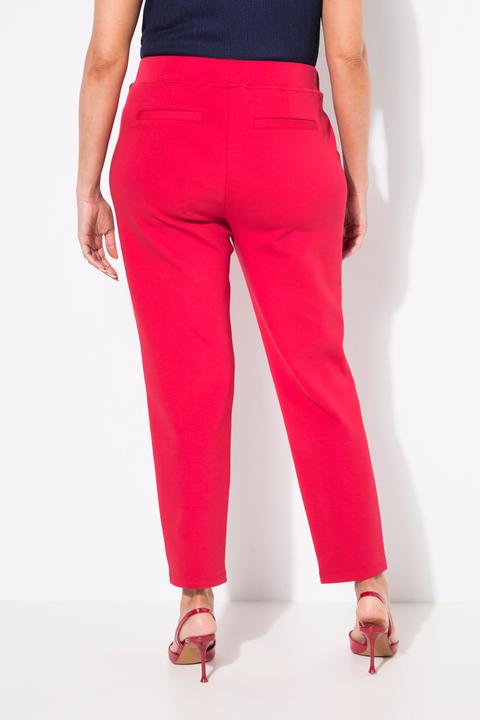 Produktbild Ulla Popken Hose, Punto di Roma, konisches Bein, Biese, Elastikbund (52)